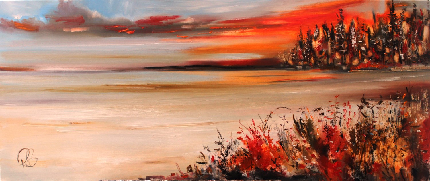 'Savouring the Sunset' by artist Rosanne Barr